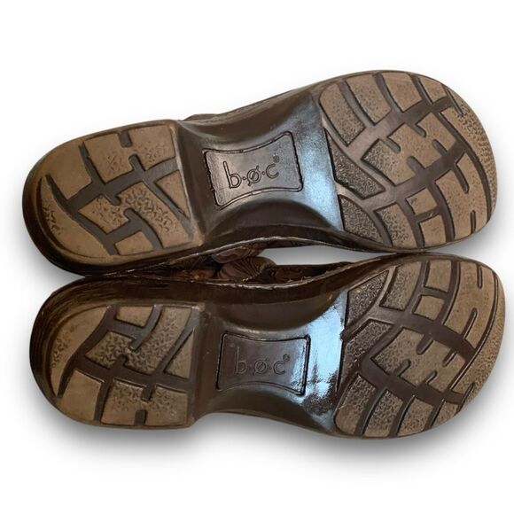 b.o.c. Born Peggy Brown boho Paisley Slip on Clog Shoes Women’s size 7.5 - Picture 9 of 13